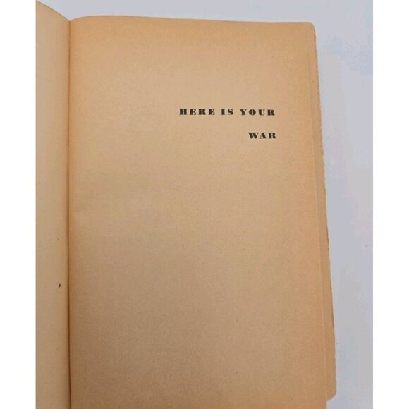 Here is Your War Story Of GI Joe by Ernie Pyle Forum Books 1945 Hardcover World - Picture 10 of 12